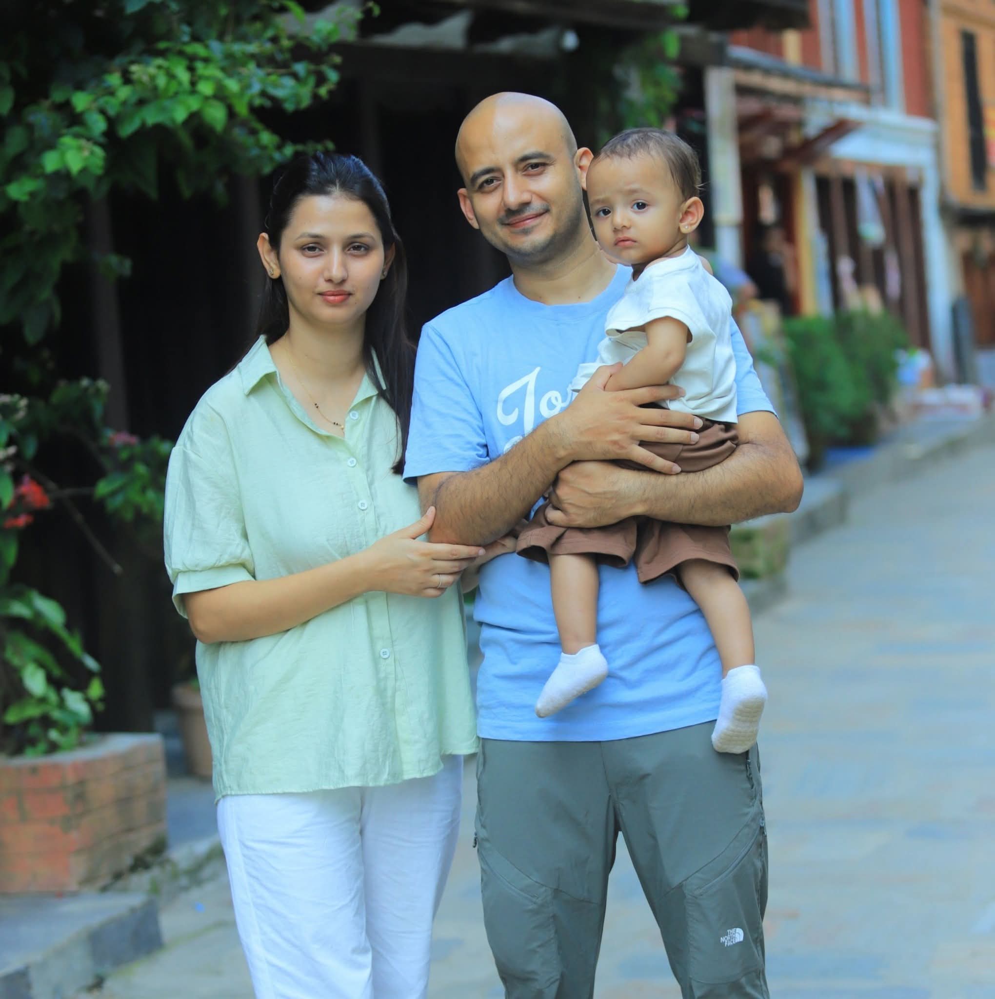 Dr. Bigyan Poudel with his family